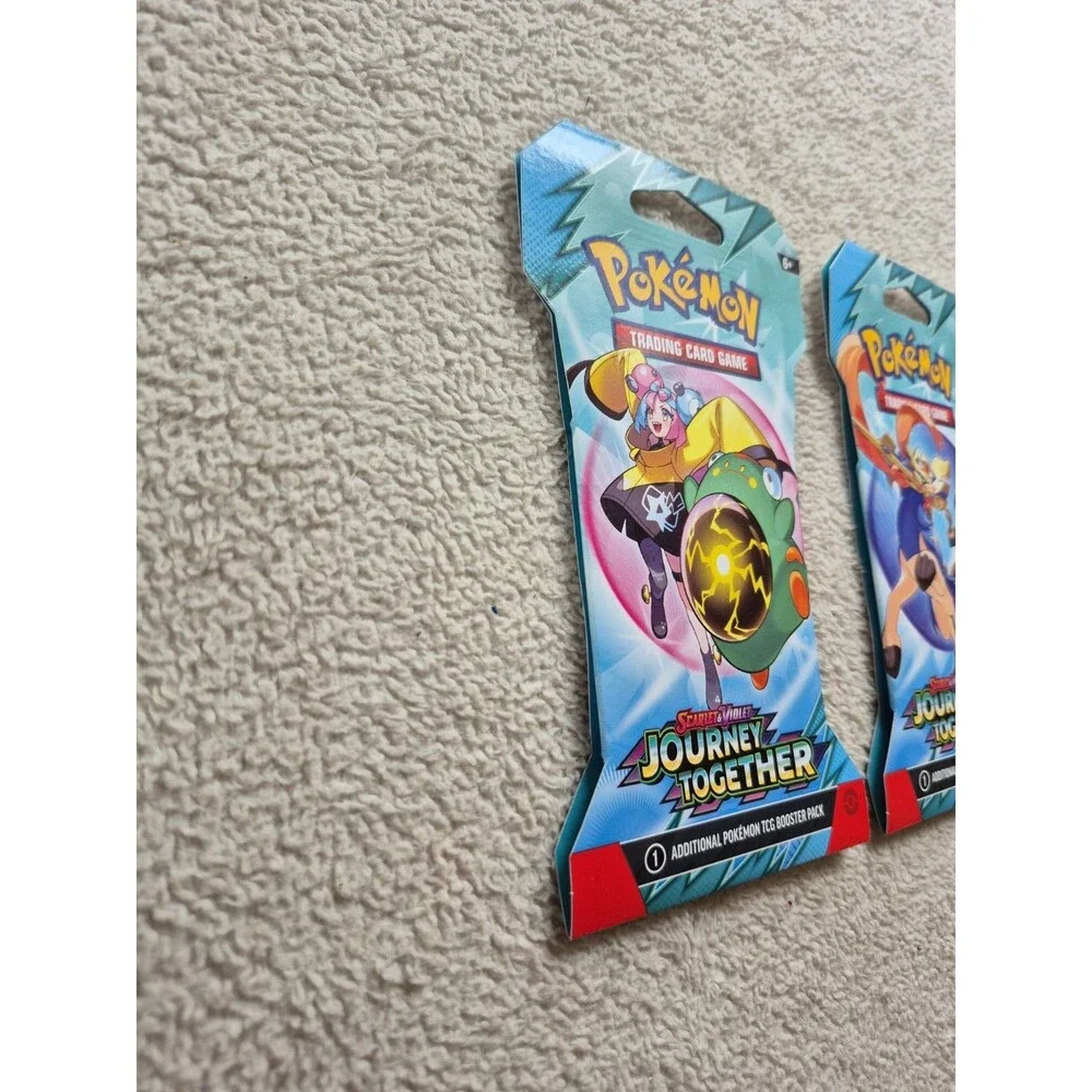 Pokemon TCG Journey Together Sleeved Booster Pack Lot of 3 NEW SEALED
